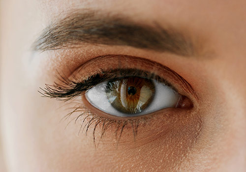 Close up of woman's eye
